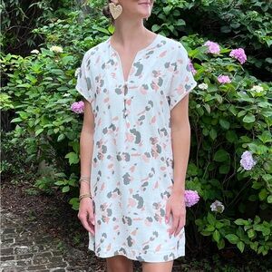 Abbey Glass Vera Caftan Dress in Spotted Leopard